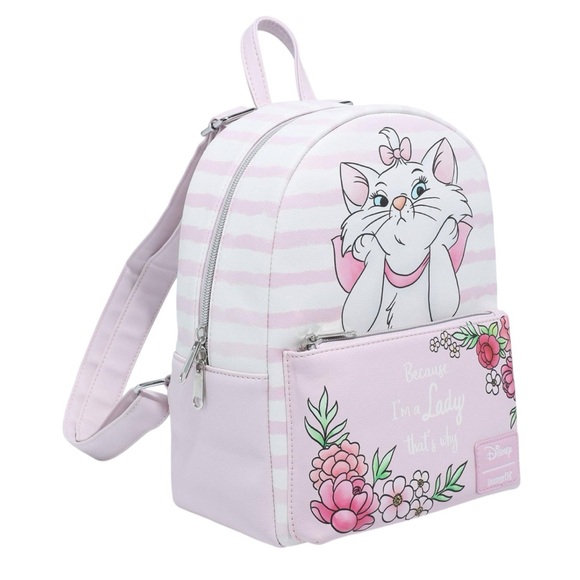 NEW Loungefly Disney The Aristocats Marie Because I'm A Lady Mini Backpack - Picture 3 of 4